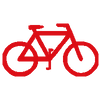 Symbole Fahrrad